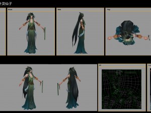 low poly 3d women - ye ling fairy Model 3D