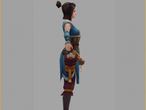 low poly 3d women - email manager Modelo 3D