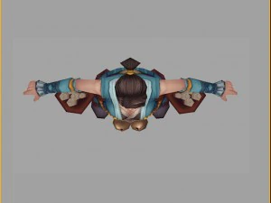 low poly 3d women - email manager 3D Model