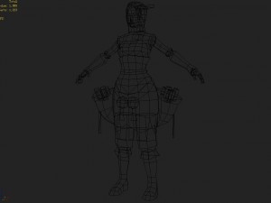 low poly 3d women - email manager Modelo 3D