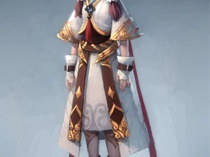 低聚 3d 女性 - 长安城市指南 3D 模型