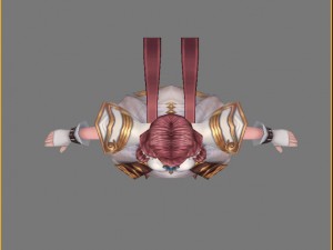 low poly 3d women - chang an city guide 3D 模型