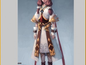 low poly 3d women - chang an city guide 3D 模型