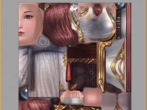 low poly 3d women - chang an city guide 3D 模型