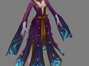 low poly 3d women - spider witch Modèle 3D