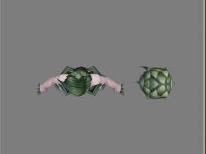 low poly 3d women - bamboo leaf demon 3D Model