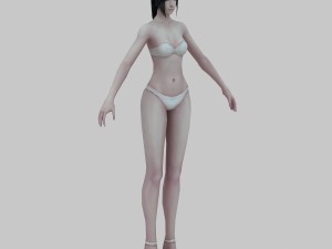 Bikini Teen Girl 3d model 3ds Max files free download - CadNav