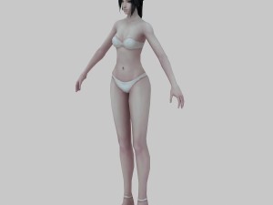 bikini girl Modello 3D