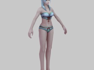 bikini girl 02 3D 모델