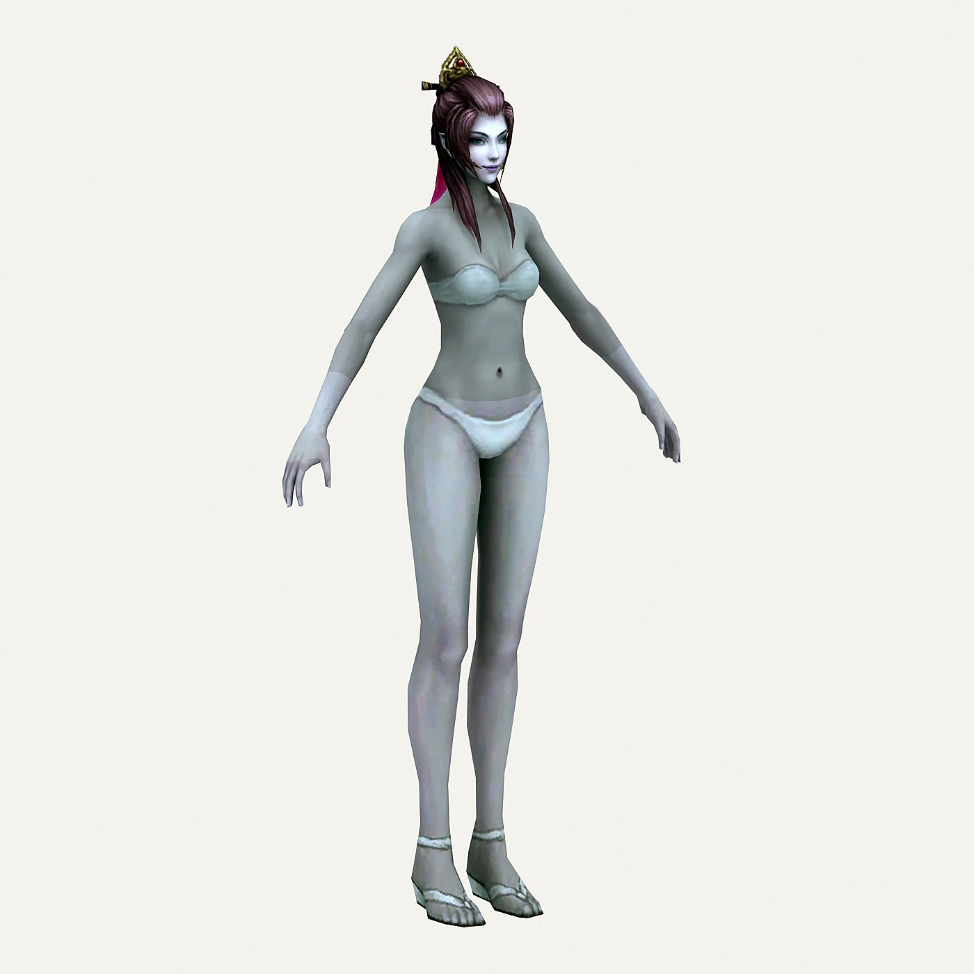 bikini girl 03 3D Model .c4d .max .obj .3ds .fbx .stl .blend 