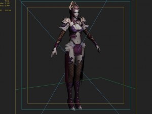 cloth ladies 01 3D 模型
