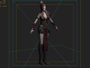cloth ladies 02 Modello 3D