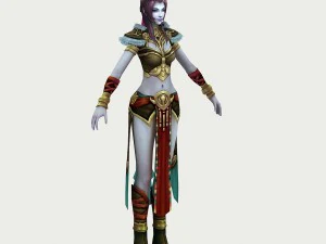 Stoff Damenbekleidung 11 3D Modell