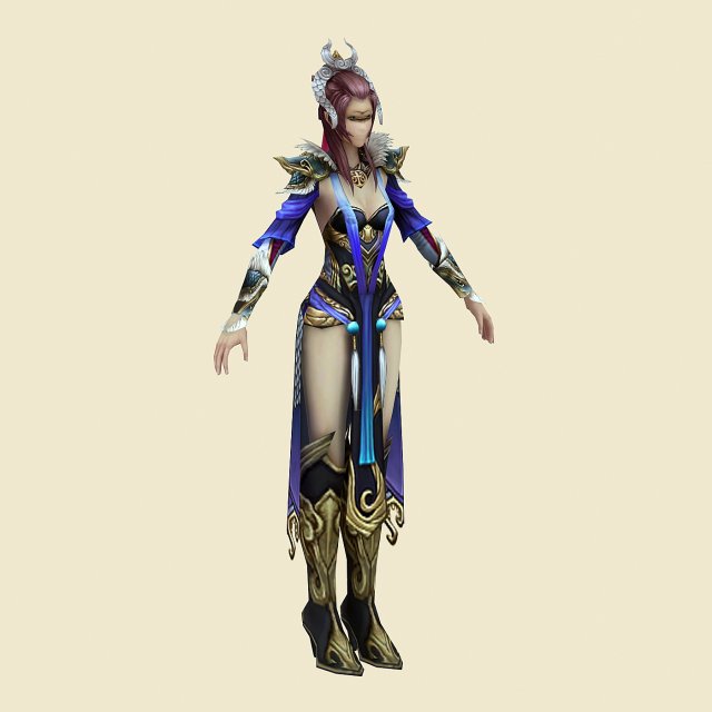 cloth ladies 14 3D Model .c4d .max .obj .3ds .fbx .stl .blend 