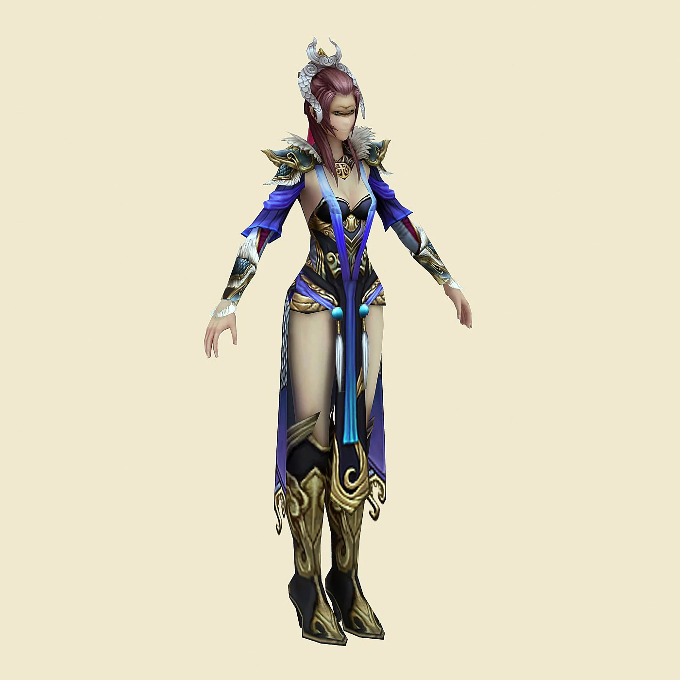 cloth ladies 14 3D Model .c4d .max .obj .3ds .fbx .stl .blend 
