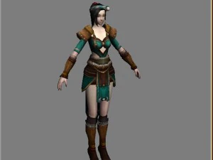 cloth set - female 03 3D Model