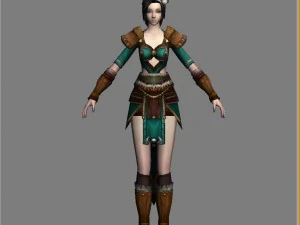 cloth set - female 03 3D Model