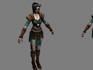 cloth set - female 03 Modèle 3D