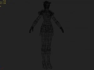 cloth set - female 03 3D Model
