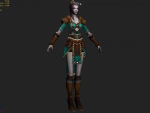 cloth set - female 03 Modèle 3D