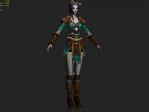 cloth set - female 03 3D Model