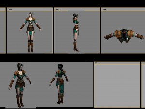 cloth set - female 03 Modèle 3D