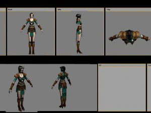 cloth set - female 03 3D Model