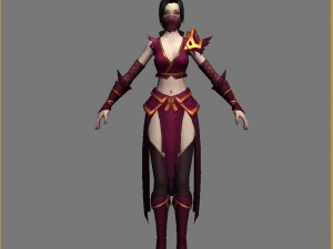 cloth set - female 05 3D 模型
