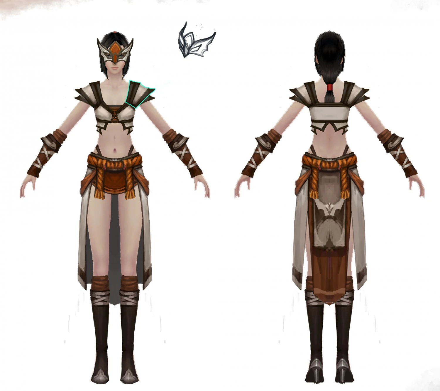 cloth set - female 07 3D Model .c4d .max .obj .3ds .fbx .stl .blend 