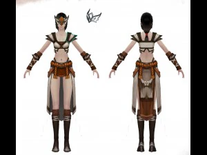 bez seti - kadın 07 3D Model