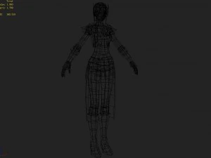 cloth set - female 07 3D Model
