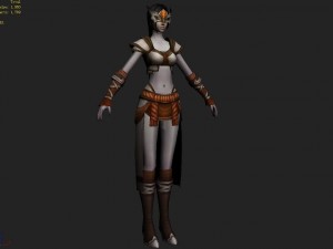 cloth set - female 07 Model 3D