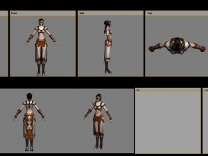 cloth set - female 07 Model 3D