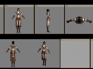 cloth set - female 07 3D Model