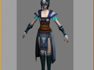 cloth set - female 09 3D Model