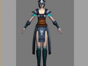 cloth set - female 09 3D-Modell