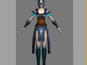 cloth set - female 09 3D Model