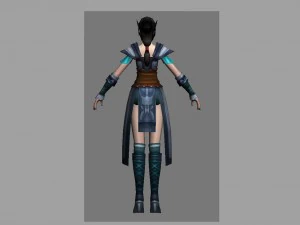 cloth set - female 09 3D Model