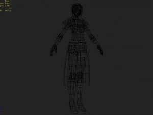 cloth set - female 09 3D Model