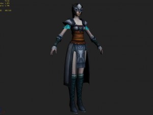 cloth set - female 09 3D-Modell