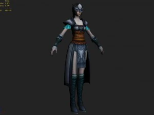 cloth set - female 09 3D Model