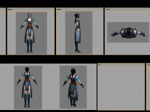 cloth set - female 09 3D Model