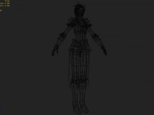 armor suit - female 02 3D मॉडल