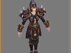 armor suit - female 11 Model 3D
