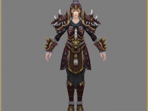 armor suit - female 11 Modelo 3D