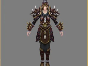 armor suit - female 11 3D Model