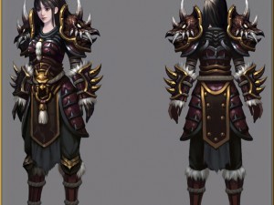 armor suit - female 11 Modelo 3D