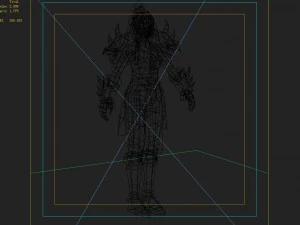 armor suit - female 11 3D Model