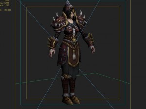 armor suit - female 11 Modelo 3D