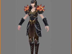 armor suit - female 21 3D Model